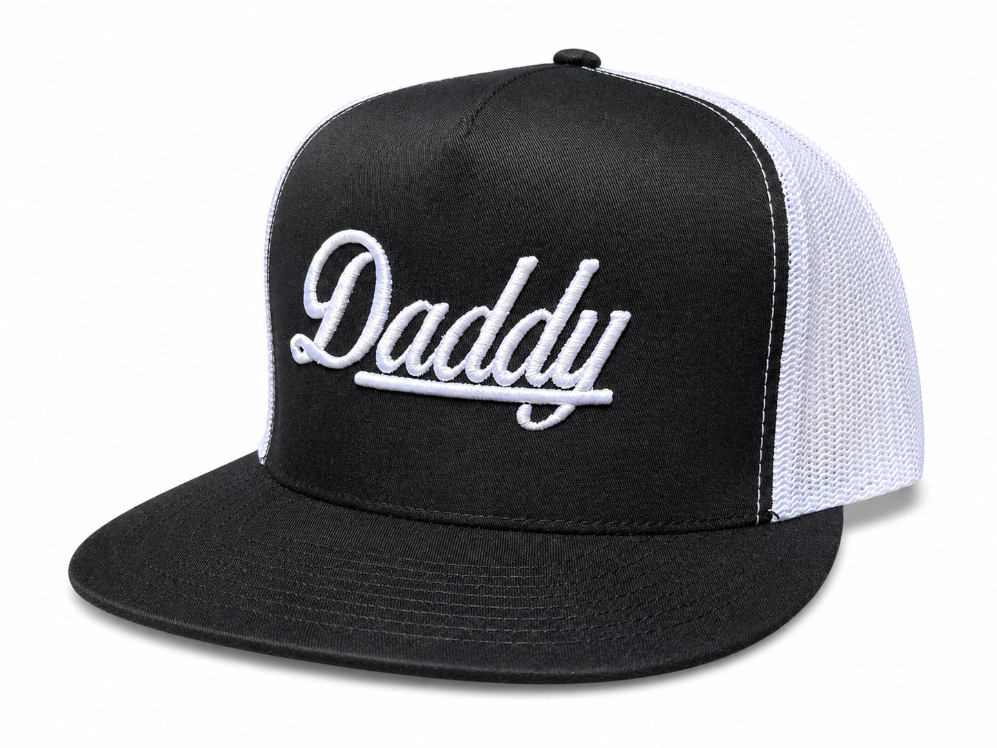 Daddy 3D Embroidery Snapback Trucker Hat Unisex