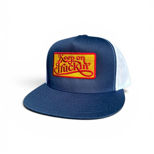 Keep on Truckin' Embroidery Vintage Snapback Trucker Hat